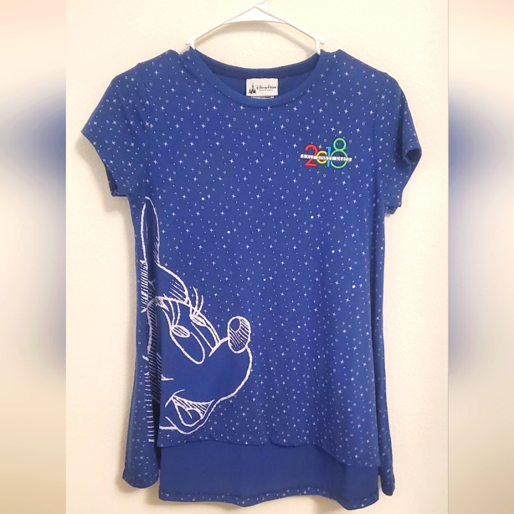 Disney Parks 2018 Walt Disney World Minnie Mouse Juniors (14/16) Tee Size XL